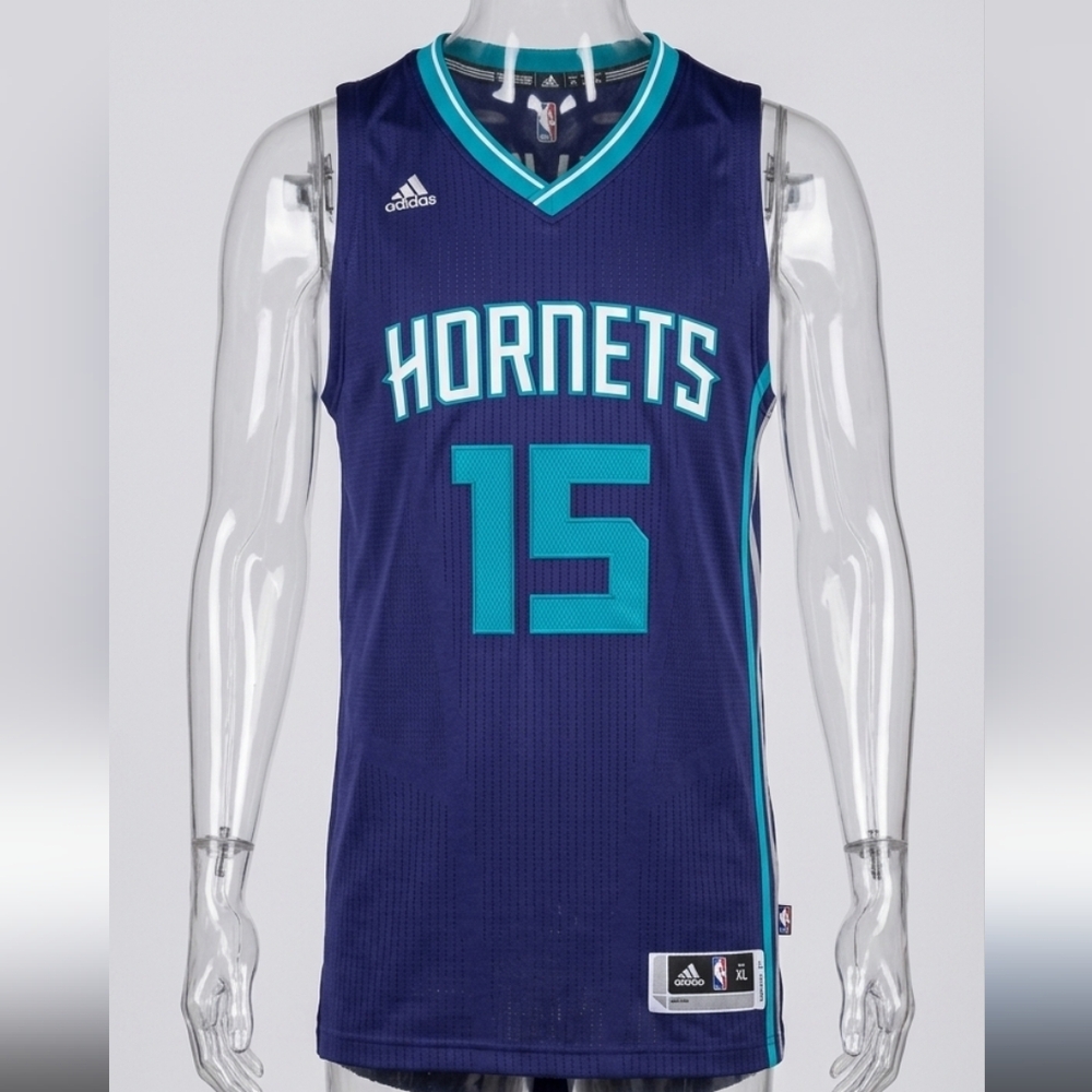 Adidas Kemba Walker #15 Charlotte Hornets NBA Swingman Jersey Men's Size XL + 2"